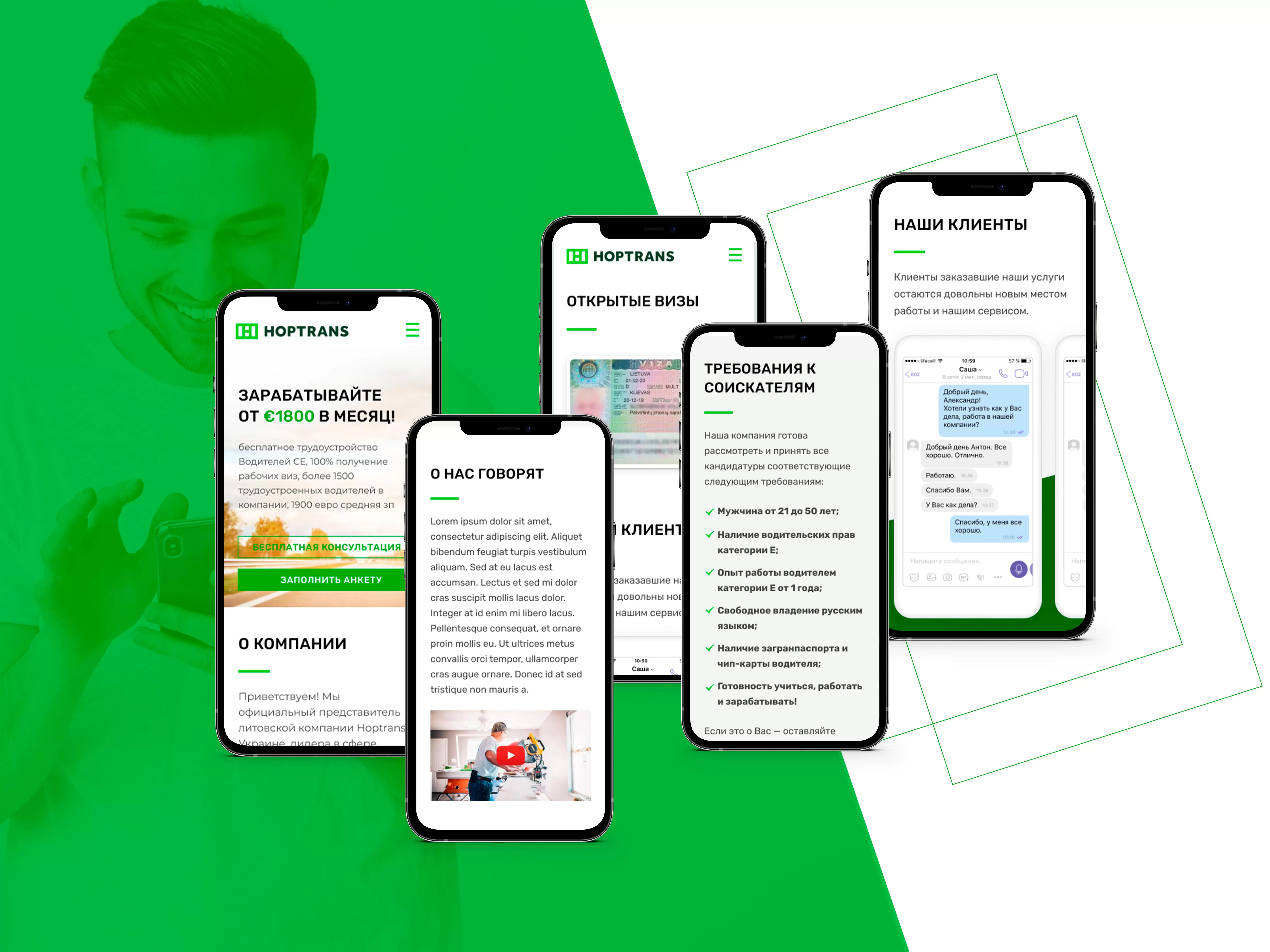 Фирменный стиль Hoptrans