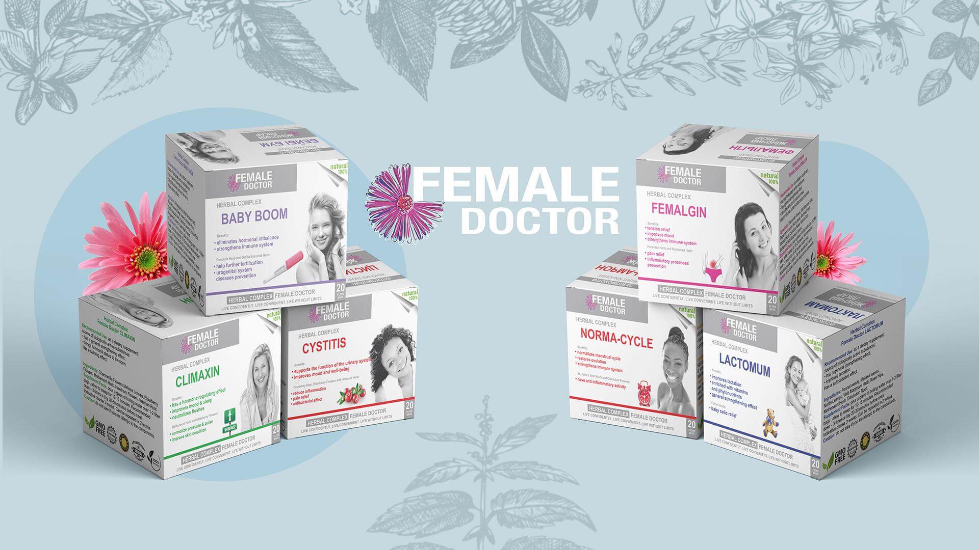 Дизайн упаковки Female Doctor Image 1