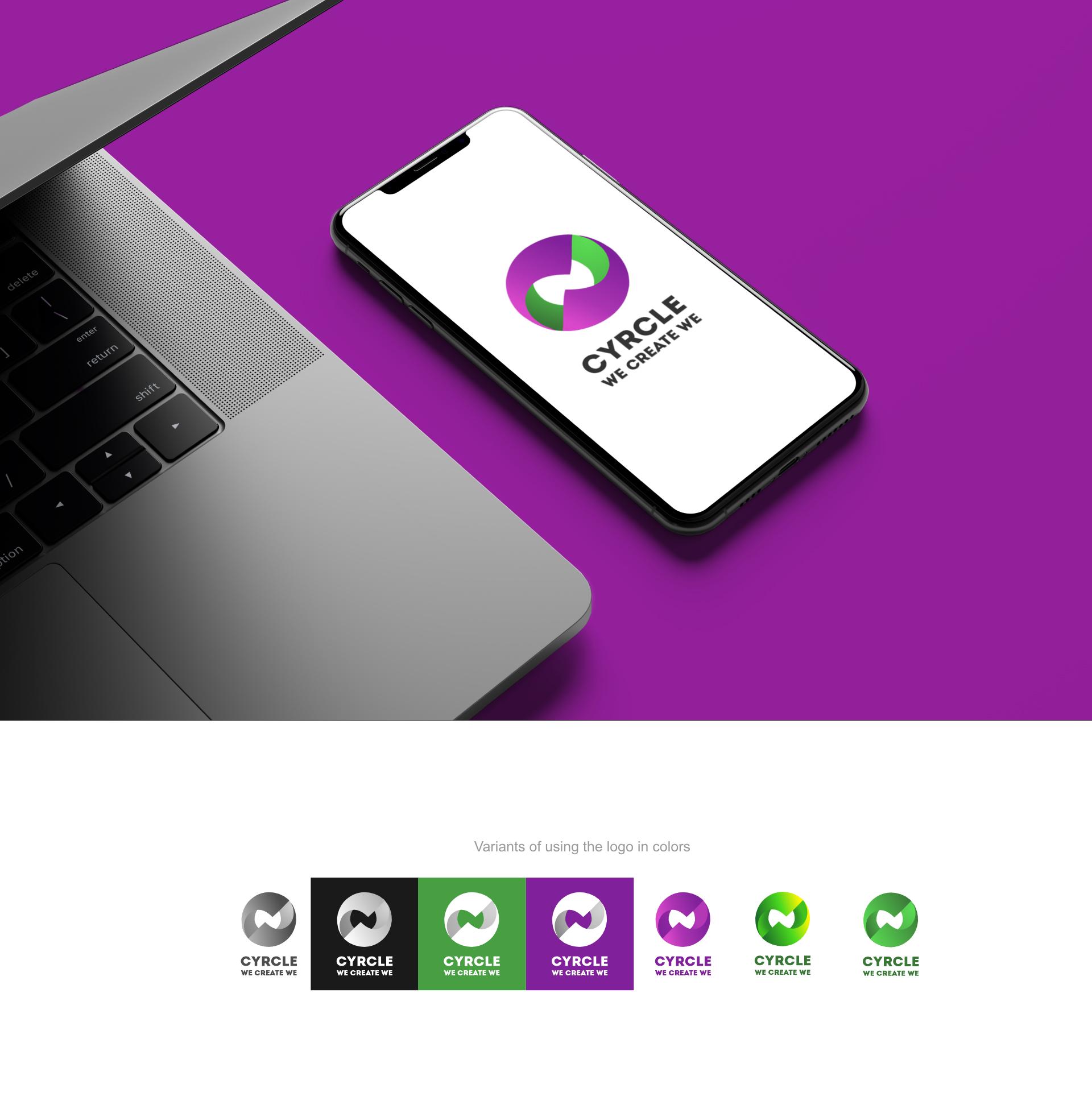 Логотип CYRCLE - компания по переработке экологически чистых материалов Image 1