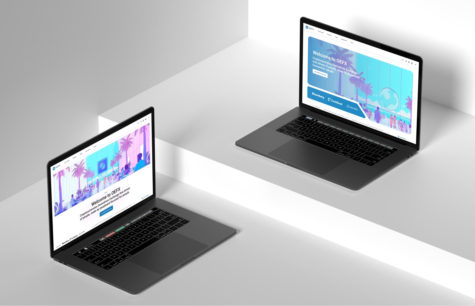 OEFX crypto exchange design Image 1